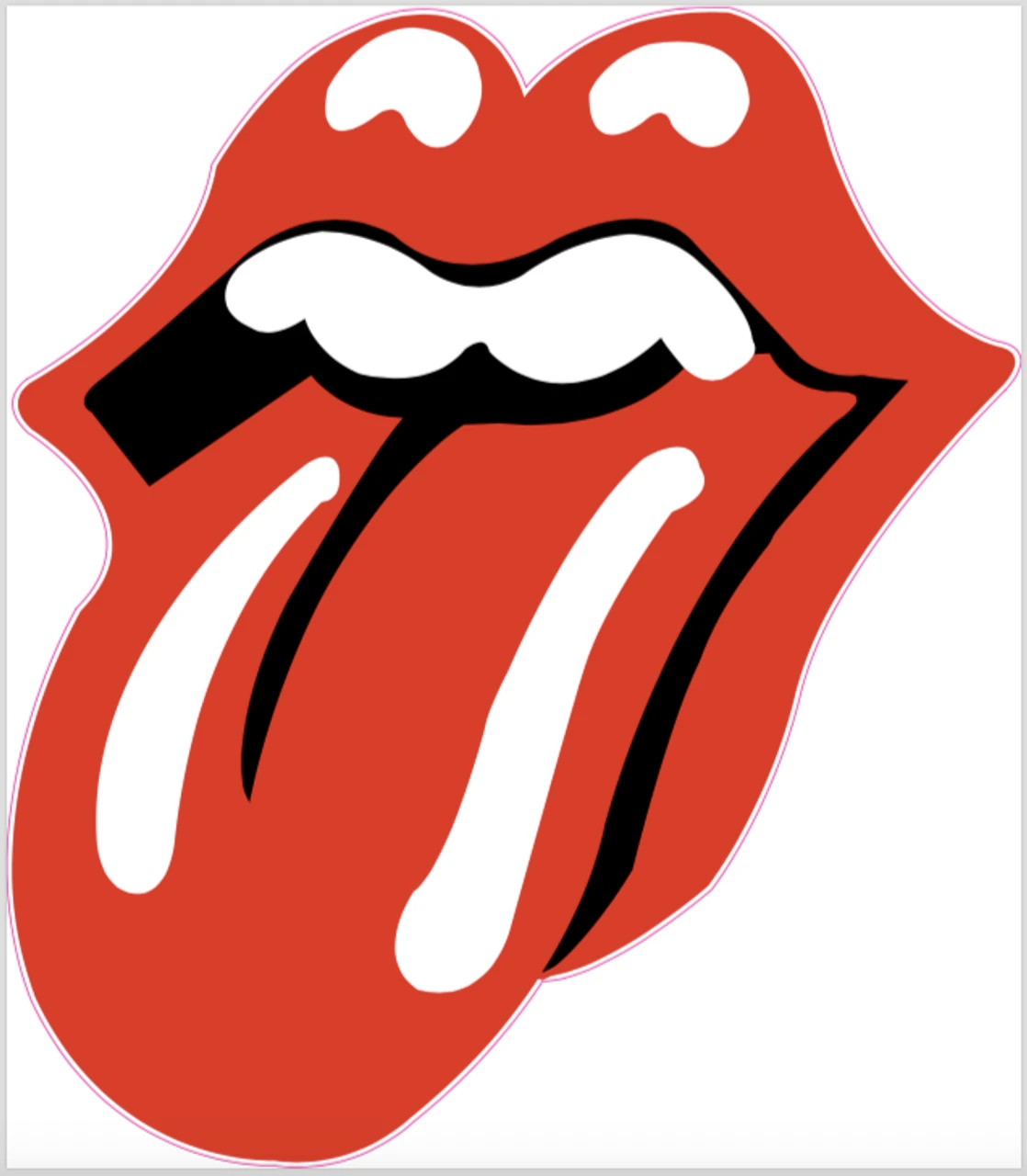 Rolling Stones Cornhole Decal 1 Rolling Stones Cornhole Decal