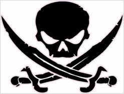 Pirate Cornhole Decal