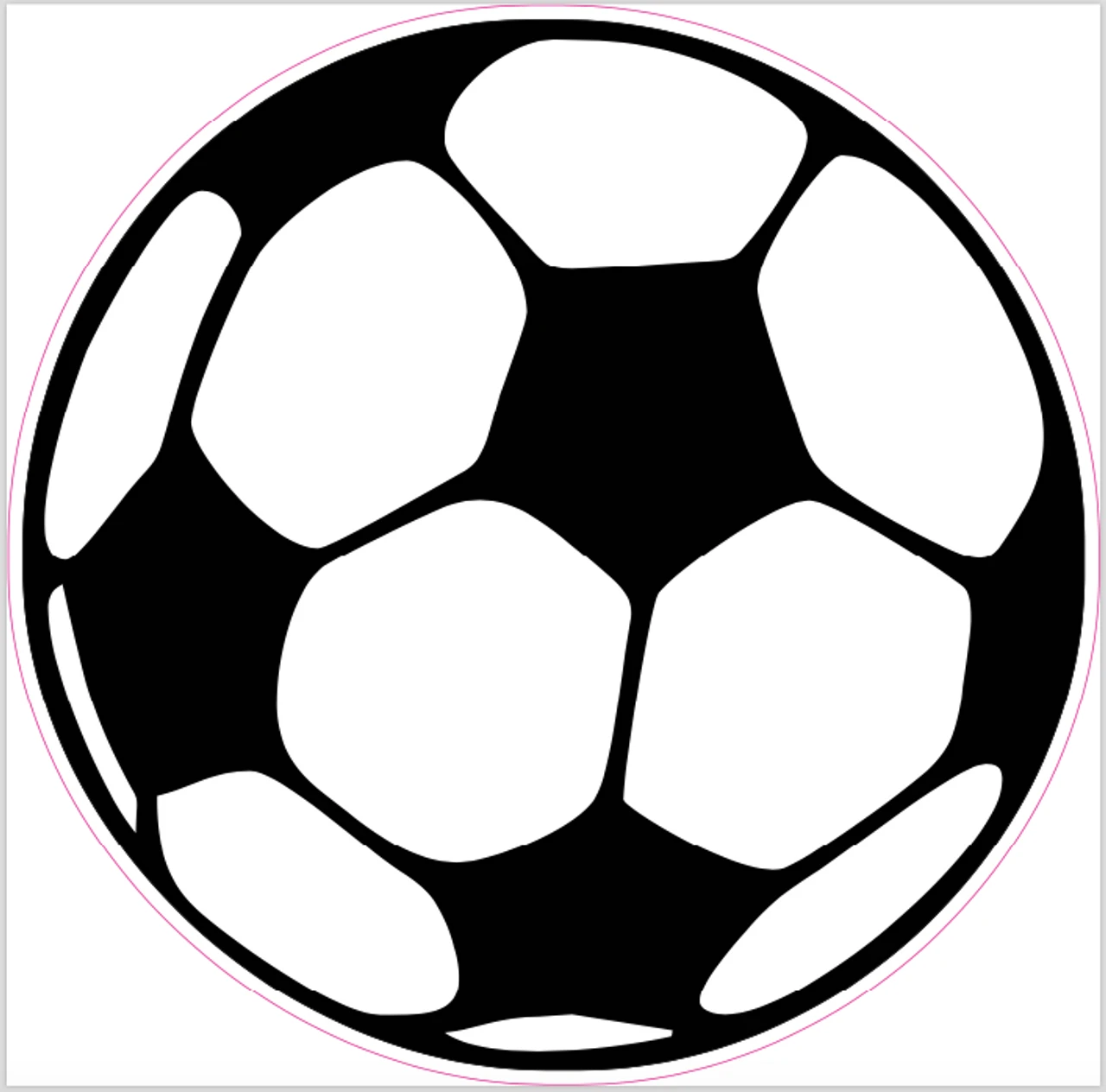 Soccer Ball Cornhole Decal 1 Soccer Ball Cornhole Decal