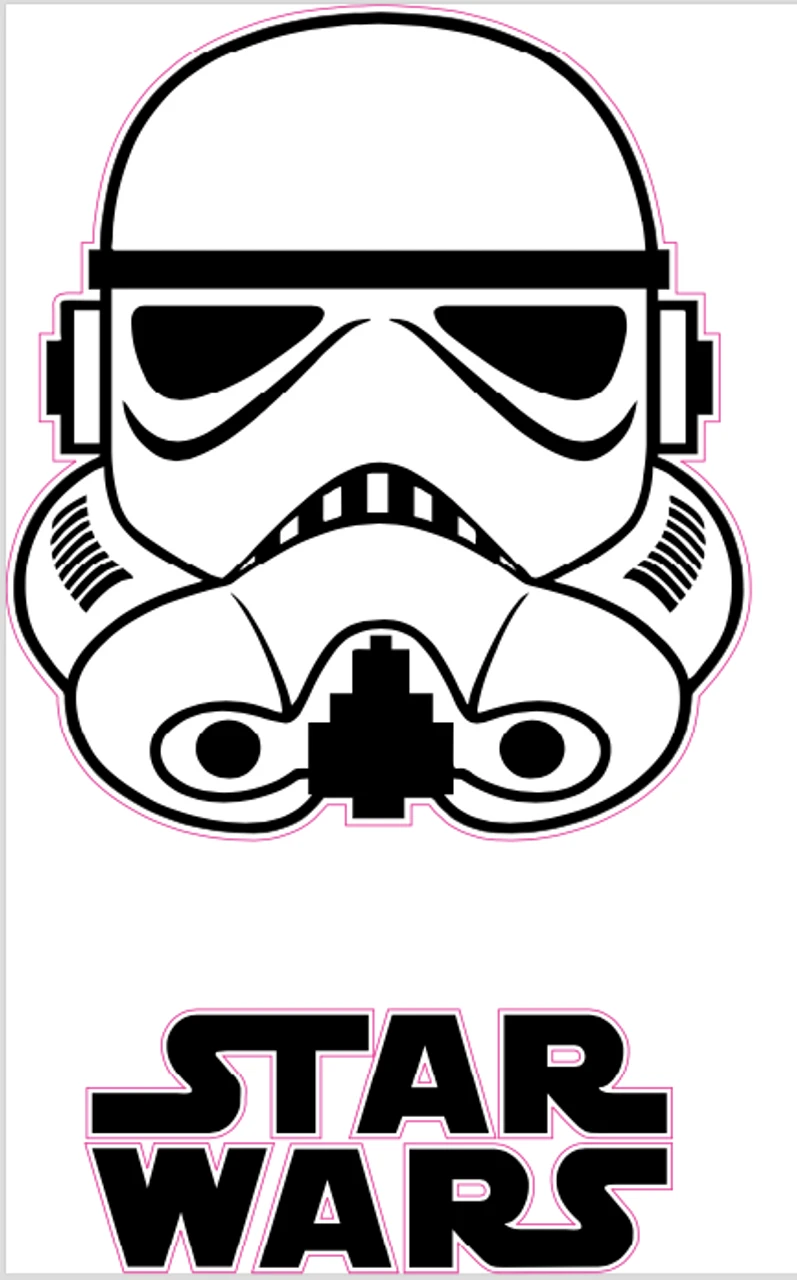 Star Wars Cornhole Decal 1 Star Wars Cornhole Decal