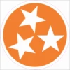 Tennessee Tri Star Cornhole Decal