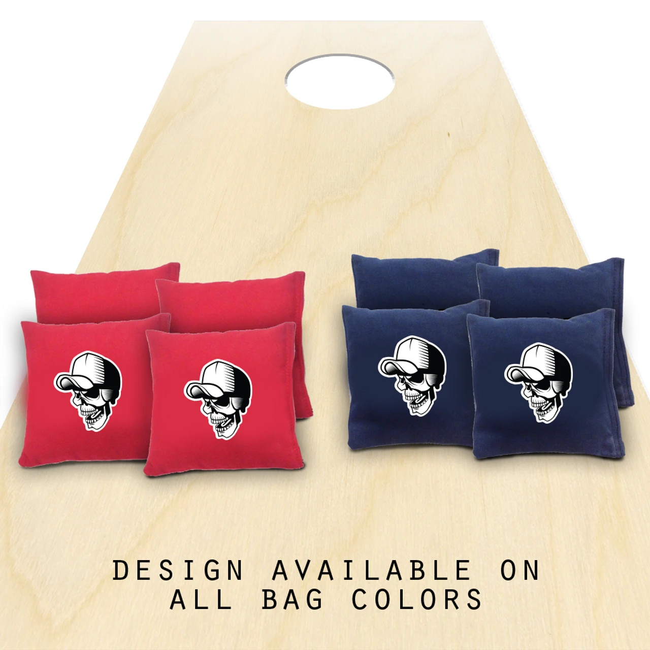 Skull Cap Cornhole Bags - Set Of 8 1 Skull Cap Cornhole Bags - Set Of 8