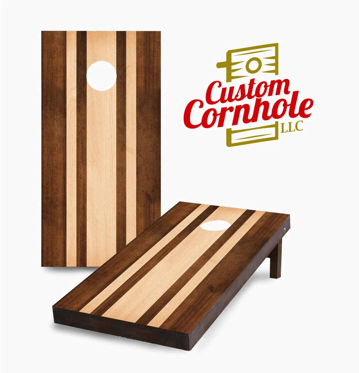 Stained Striped Hardwood Set With Bags 1 Stained Striped Hardwood Set With Bags