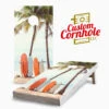 Surf Board Beach Cornhole Set With Bags