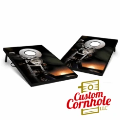 Tailgate Motorcycle Rider Cornhole Set With Bags