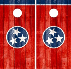 Custom Cornhole -Custom Cornhole Tennessee State Flag Wood 56685 18514.1686195278