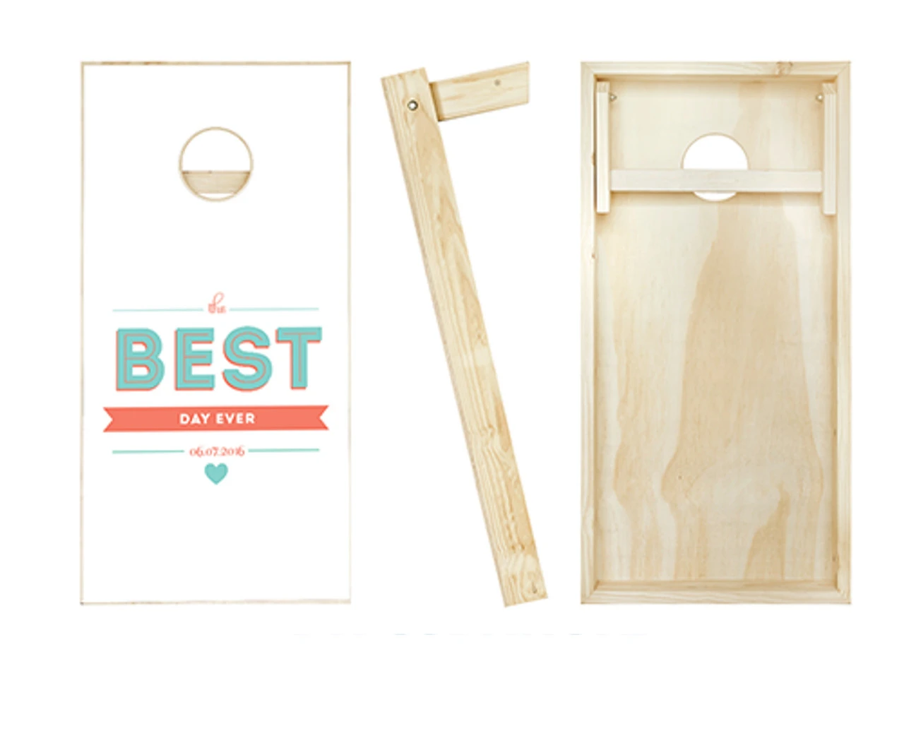 The Best Day Ever Wedding Cornhole Set With Bags 2 The Best Day Ever Wedding Cornhole Set With Bags - Image 2