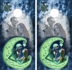The Nightmare Before Christmas Version 3 Cornhole Wraps - Set Of 2