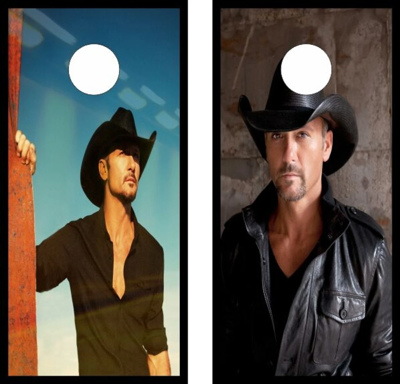 Tim McGraw Cornhole Wraps - Set Of 2 1 Tim McGraw Cornhole Wraps - Set Of 2