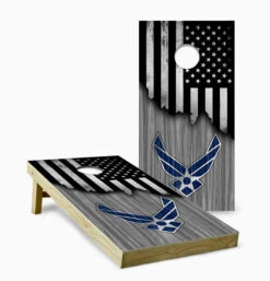 American Flag Air Force Cornhole Set With Bags