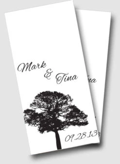 Wedding Tree Cornhole Wraps - Set Of 2