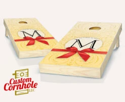 Wedding Bow Cornhole Set With Bags