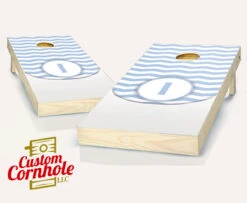 Wedding Chevron Initial Cornhole Set With Bags