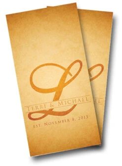 Wedding Rustic Letter Cornhole Wraps - Set Of 2