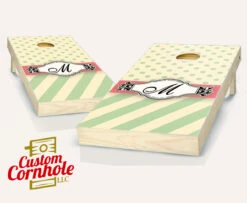 Wedding Ribbon Cornhole Set With Bags