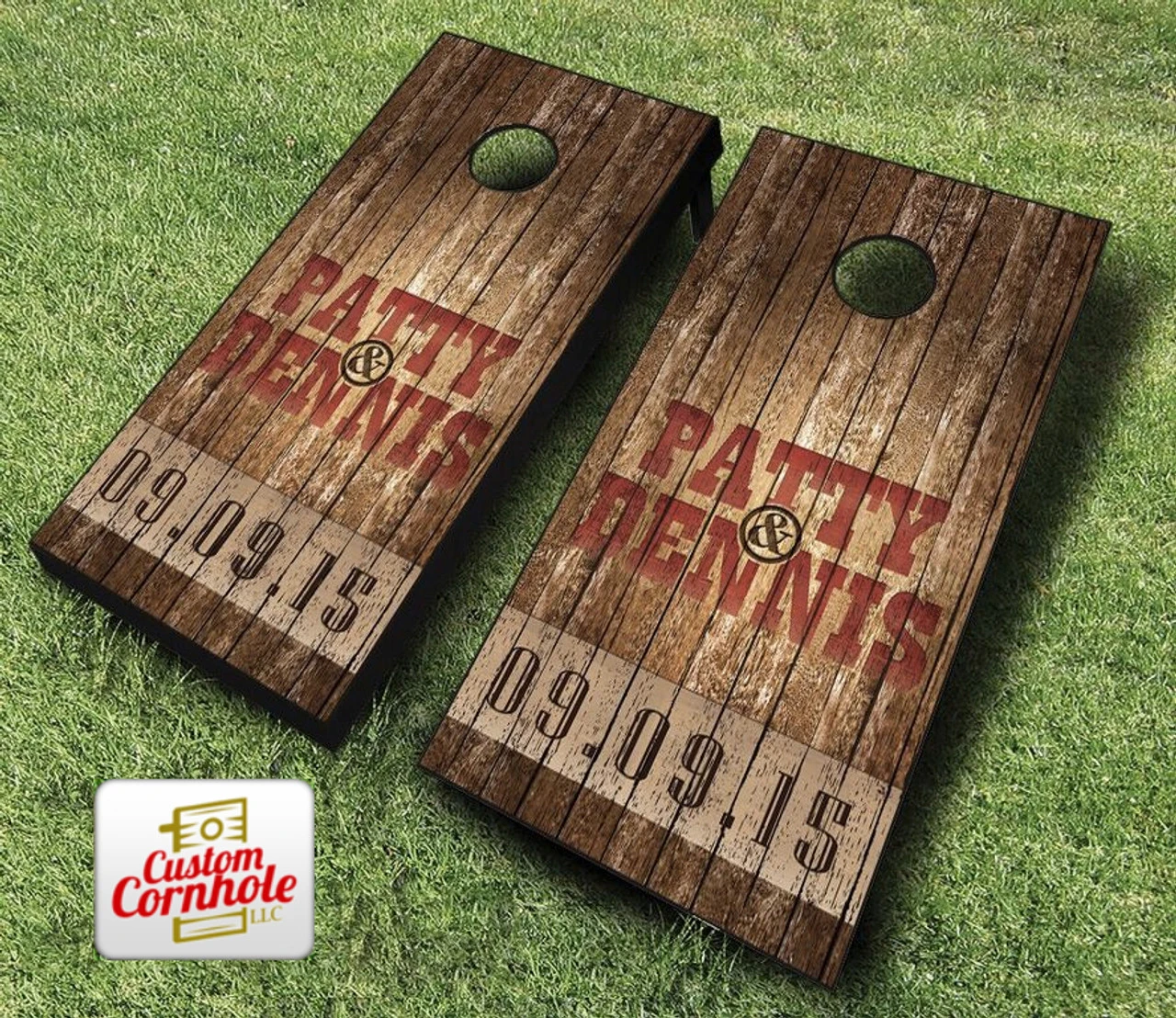 Country Rustic Wedding Cornhole Set With Bags 3 Country Rustic Wedding Cornhole Set With Bags - Image 3