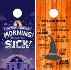 Hocus Pocus Version 2 Cornhole Wraps - Set Of 2