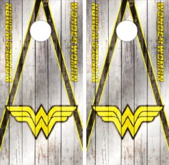 Wonder Woman Version 4 Cornhole Wraps - Set Of 2
