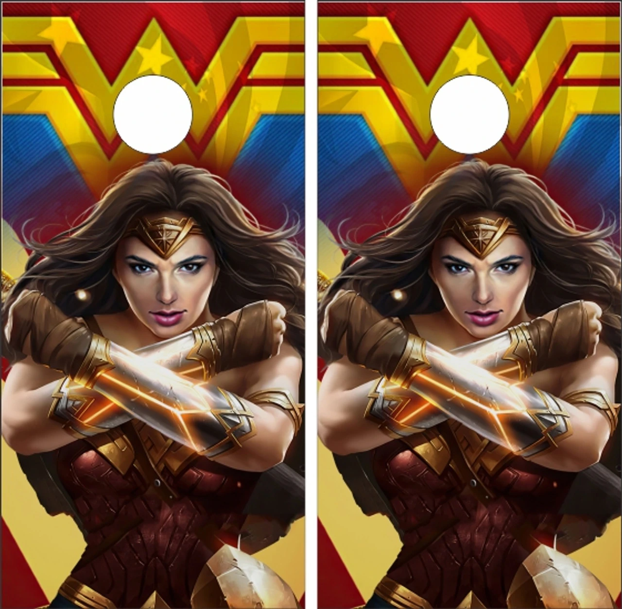 Wonder Woman Version 9 Cornhole Set With Bags 2 Wonder Woman Version 9 Cornhole Set With Bags - Image 2