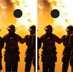 Firefighters Cornhole Wraps - Set Of 2