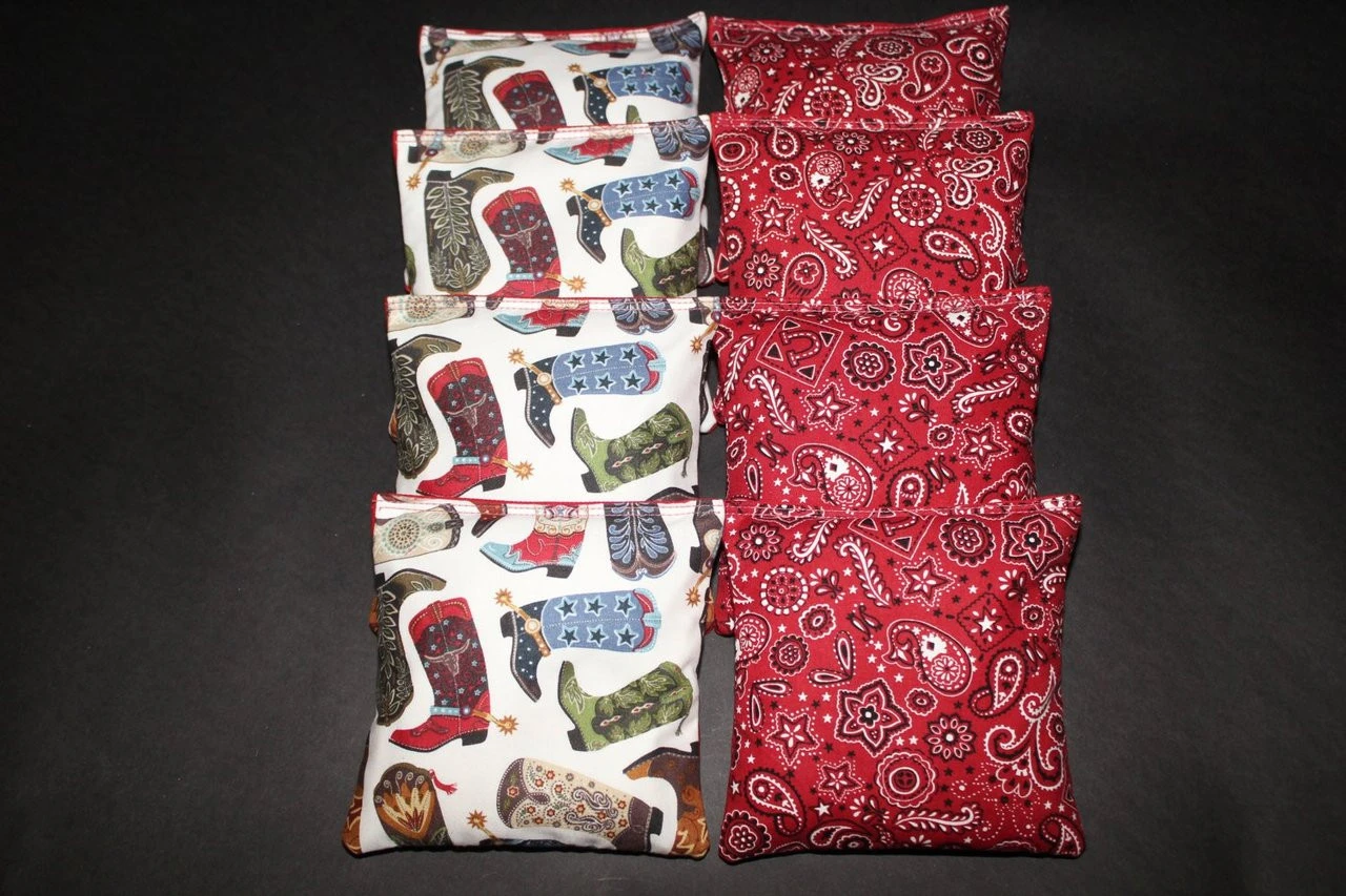 Country Western Cornhole Bags - Set Of 8 1 Country Western Cornhole Bags - Set Of 8