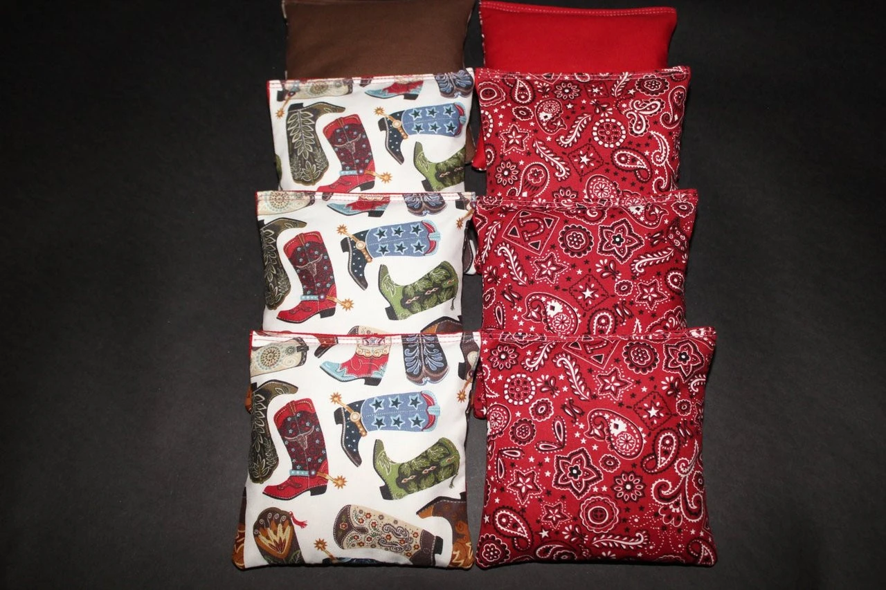 Country Western Cornhole Bags - Set Of 8 2 Country Western Cornhole Bags - Set Of 8 - Image 2
