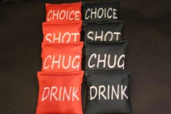 Drink Chug Shot Choice Cornhole Bags - Set Of 8
