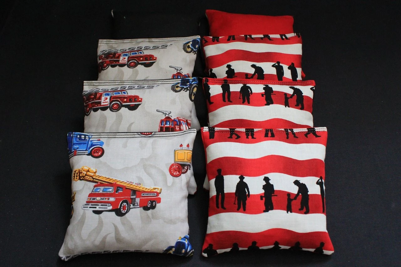 Fire Rescue (Version 8) Cornhole Bags - Set Of 8 2 Fire Rescue (Version 8) Cornhole Bags - Set Of 8 - Image 2