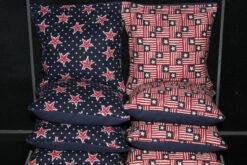 Patriotic Flag Stars Cornhole Bags - Set Of 8
