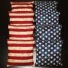 Patriotic USA Stars And Stripes (Version 3) Cornhole Bags - Set Of 8