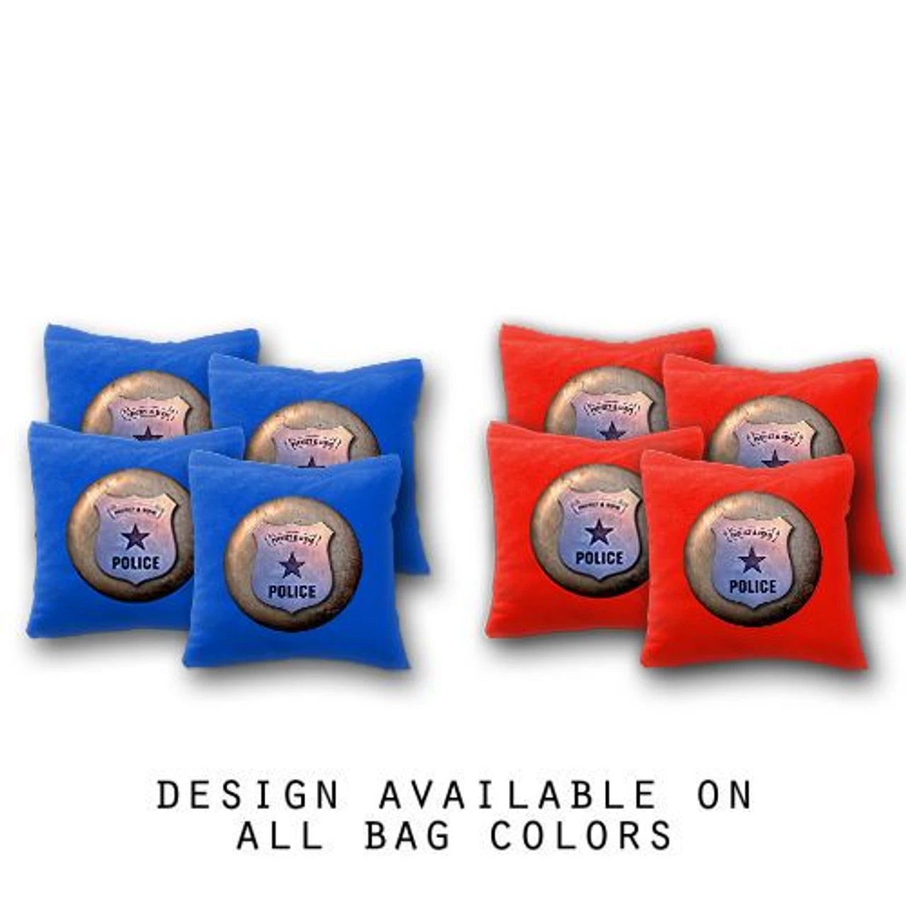 Police Cornhole Bags - Set Of 8 1 Police Cornhole Bags - Set Of 8