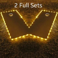 Cornhole Border Lights 10 Cornhole Border Lights -Custom Cornhole pro gold 23686.1470966378
