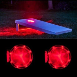 Cornhole Lights -Custom Cornhole redCL 49006.1367958717
