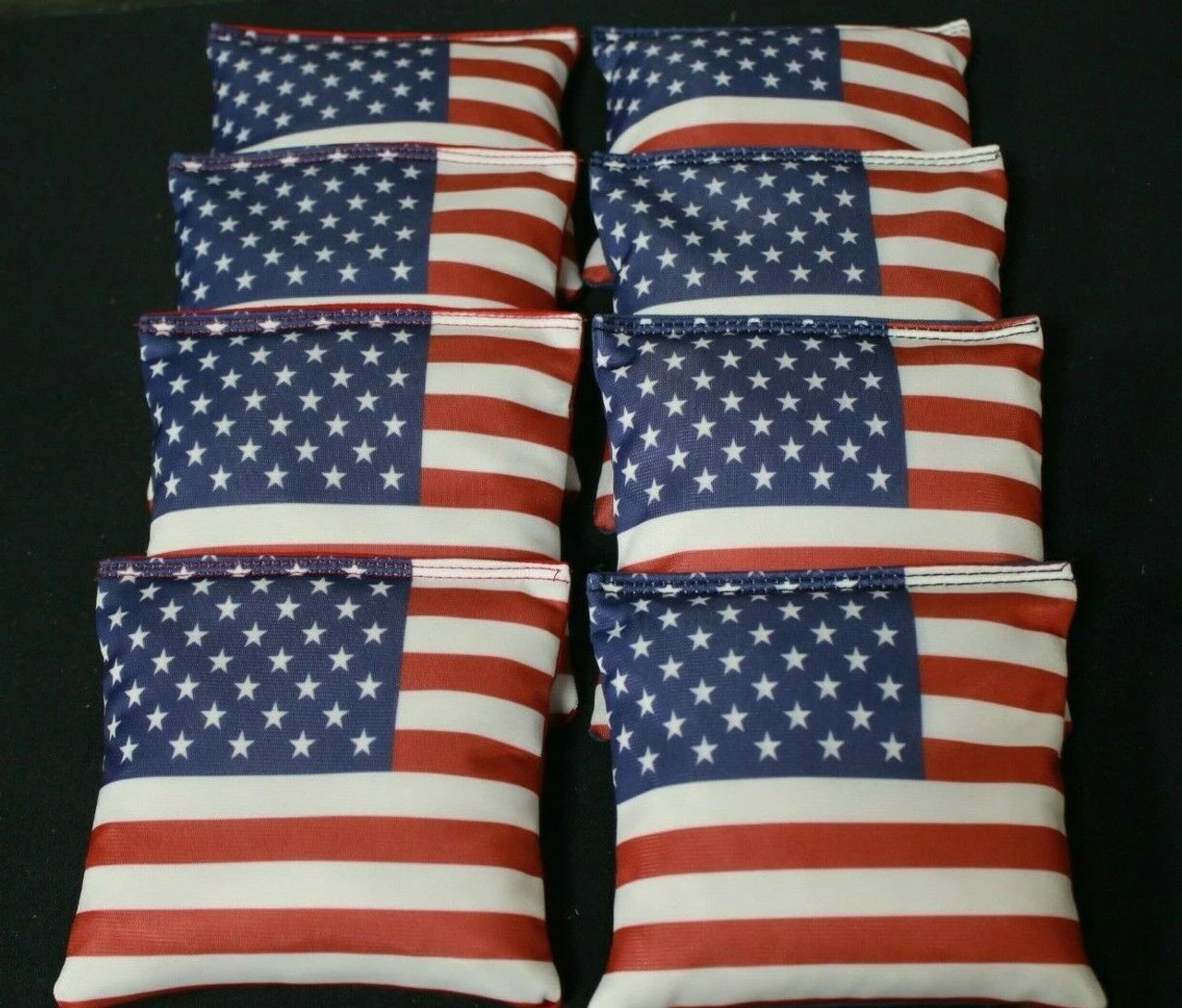 American Flag Cornhole Bags - Set Of 8 1 American Flag Cornhole Bags - Set Of 8