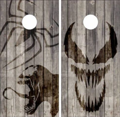 Spider-Man And Venom Version 4 Cornhole Wraps - Set Of 2