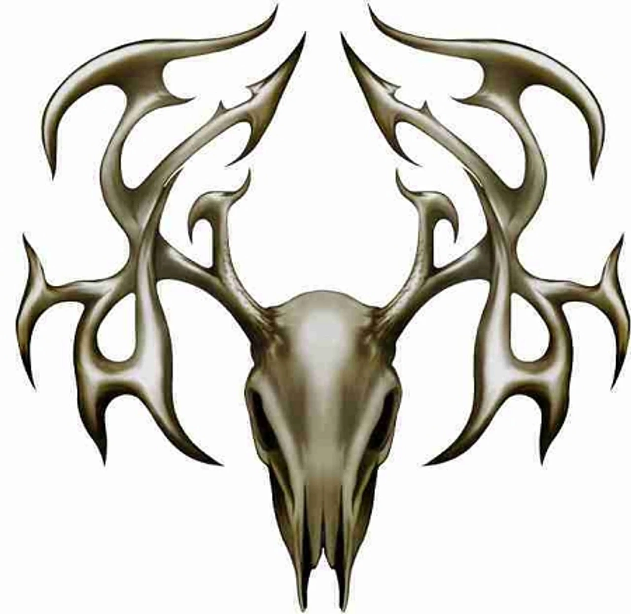 Tribal Buck Cornhole Decal 1 Tribal Buck Cornhole Decal