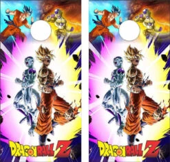Dragon Ball Z Version 4 Cornhole Wraps - Set Of 2
