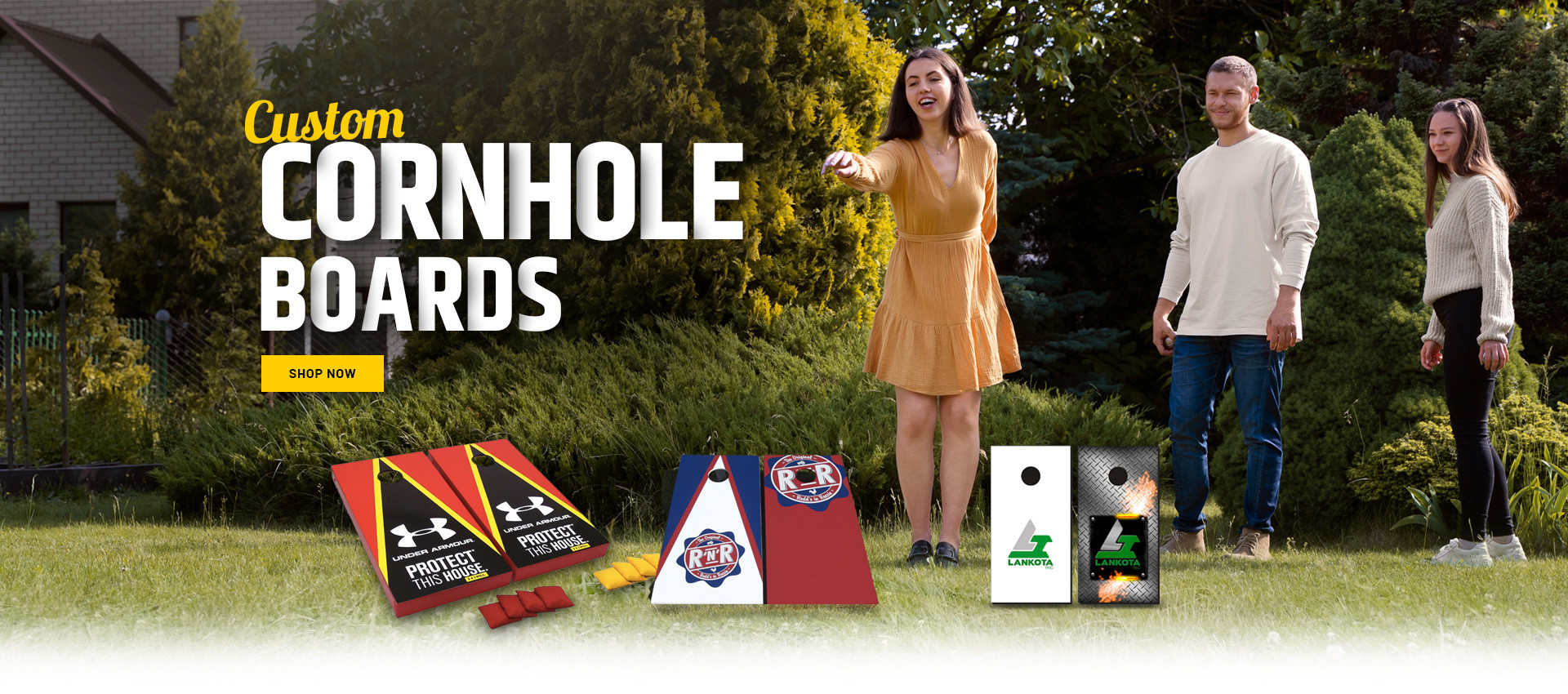 Custom Cornhole -Custom Cornhole banner 02